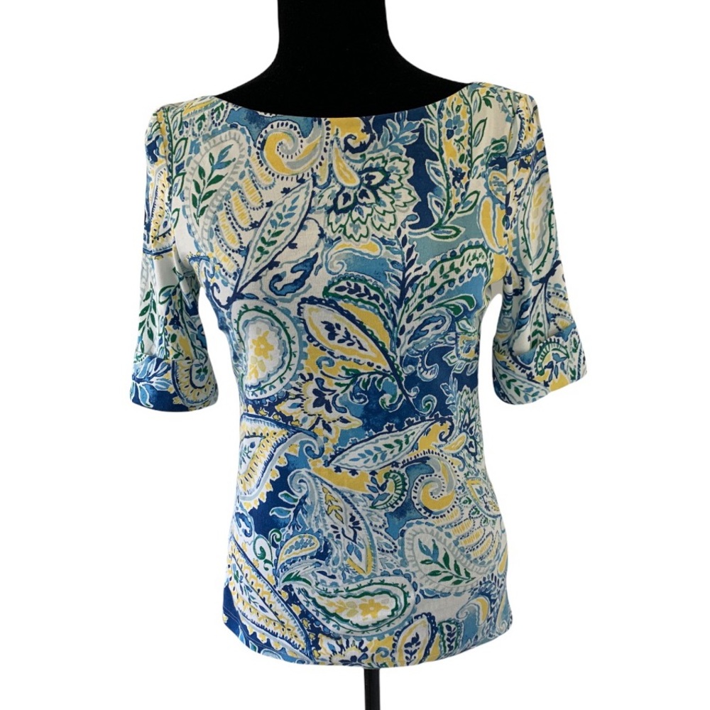 LAUREN Ralph Lauren Paisley Top